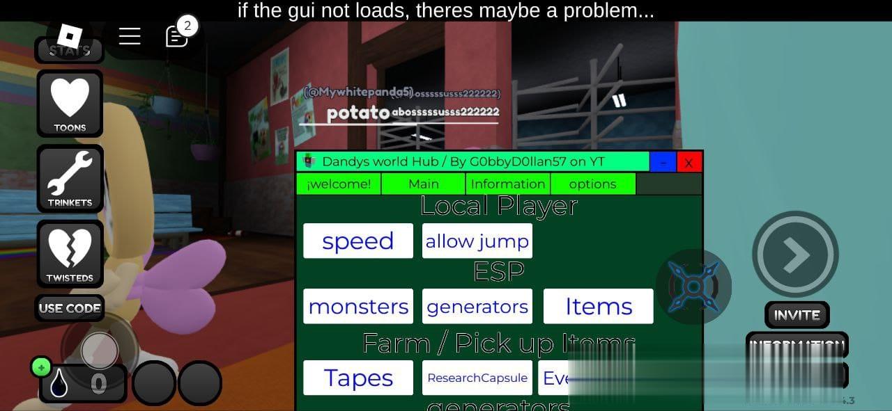 Dandys World: Speed, Allow Jump