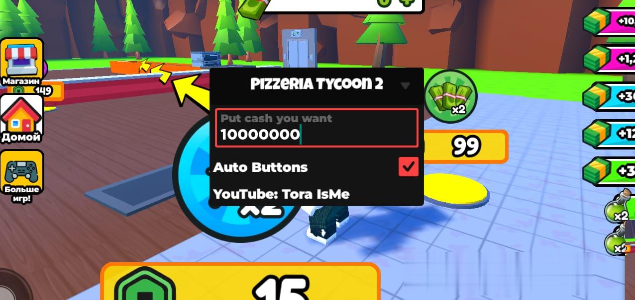 Pizzeria Tycoon 2: Put Cash Mobile Script