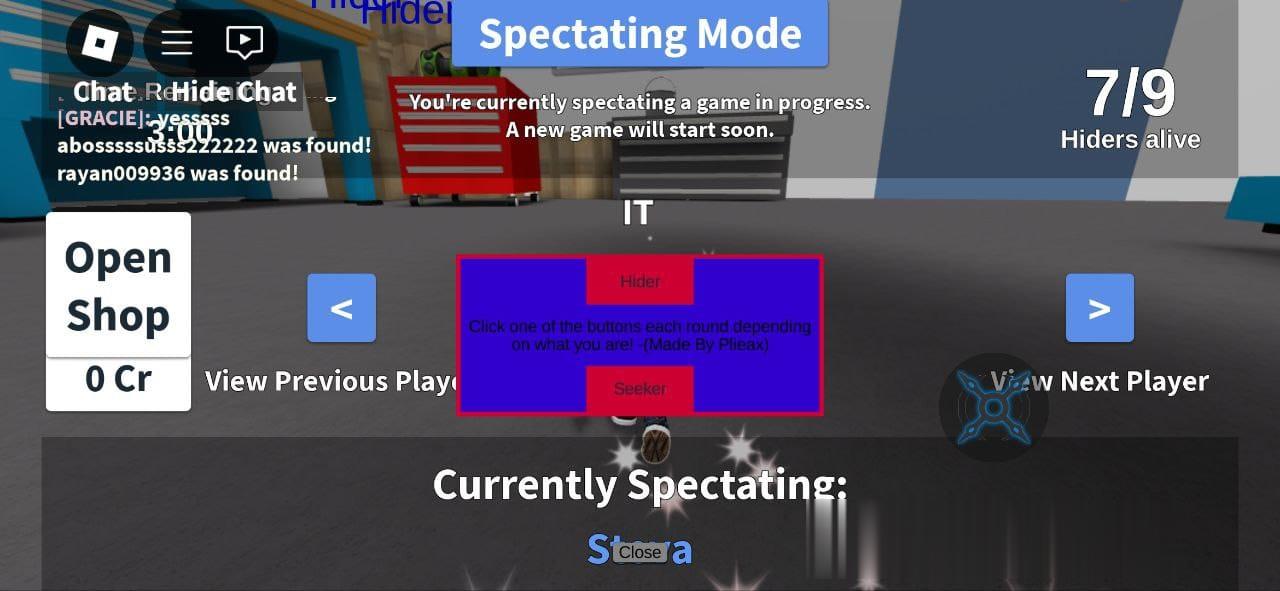 Hide and Seek Extreme: Hider, Seeker