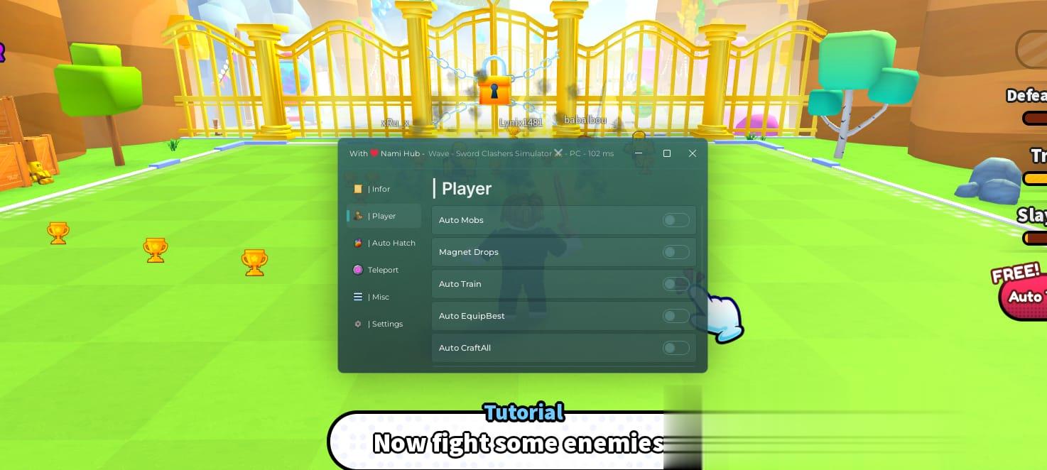 Sword Clashers Simulator: Auto Farm, Auto Train, Equip Best