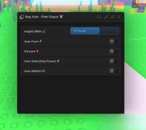 Pixel Slayer ⚔️: Auto farm level, Kill aura & More