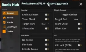 Ronix Arsenal Mobile Script Copy and Download 100% Free 2025