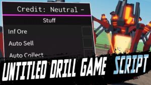 untitled drill game: Adding a lot of ore, Auto Sell All, Select Drill Script