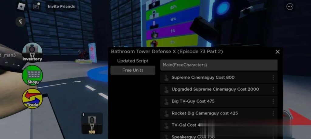 Bathroom Tower Defense X: Free Gamepasses Mobile Script
