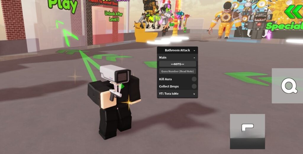 Bathroom Attack: Collect Drops, Kill Aura