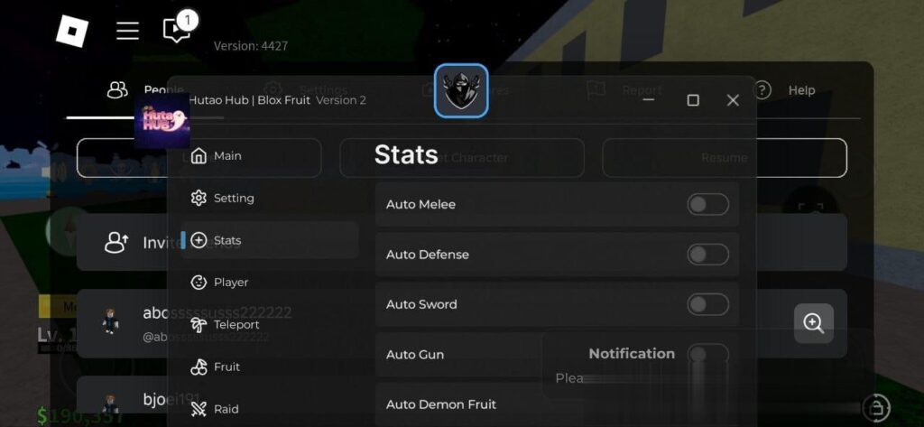 lox Fruits: Auto Farm, Auto Quest, Auto Mob Farm Script