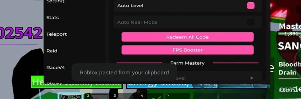 Blox Fruits: Auto Stats, Teleport, Auto Farm Script