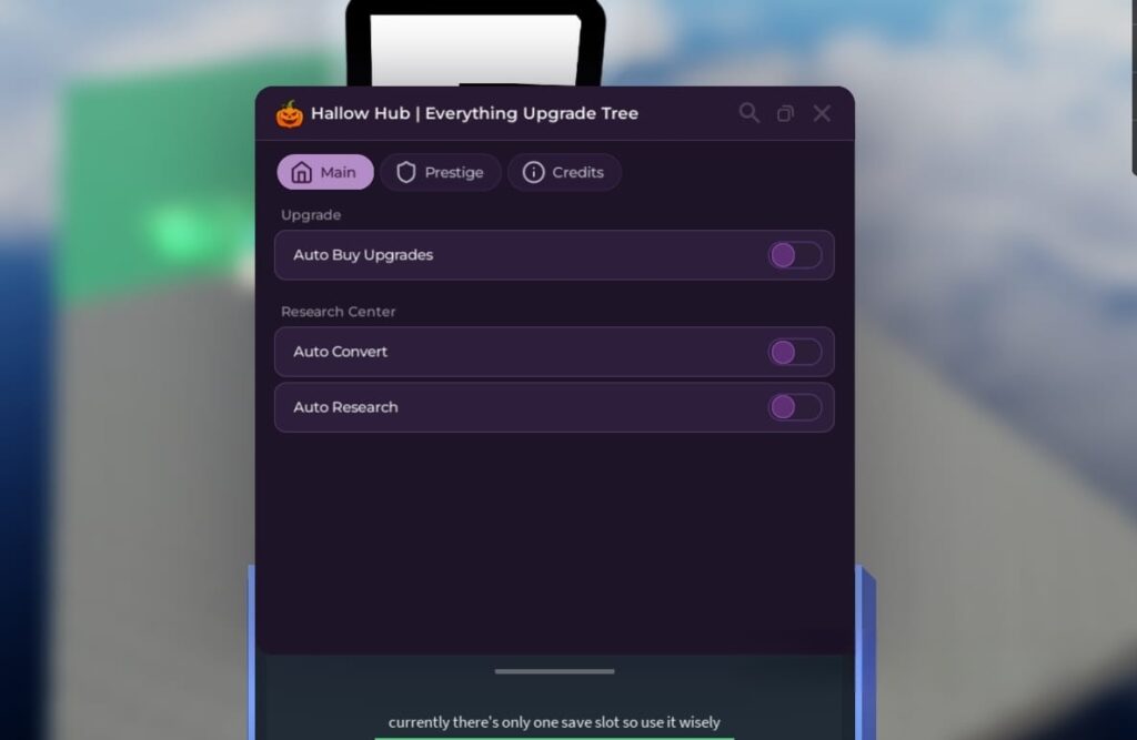Everything Upgrade Tree: Auto Buy Upgrades,Research Center,Auto Convert Script