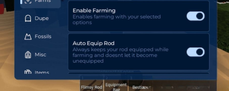 Fisch: Auto Equip Rod, Auto Farm, Dupe Script