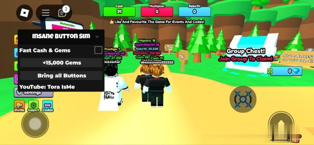 Insane Button Simulator: Inf Coins, Bring All Buttons