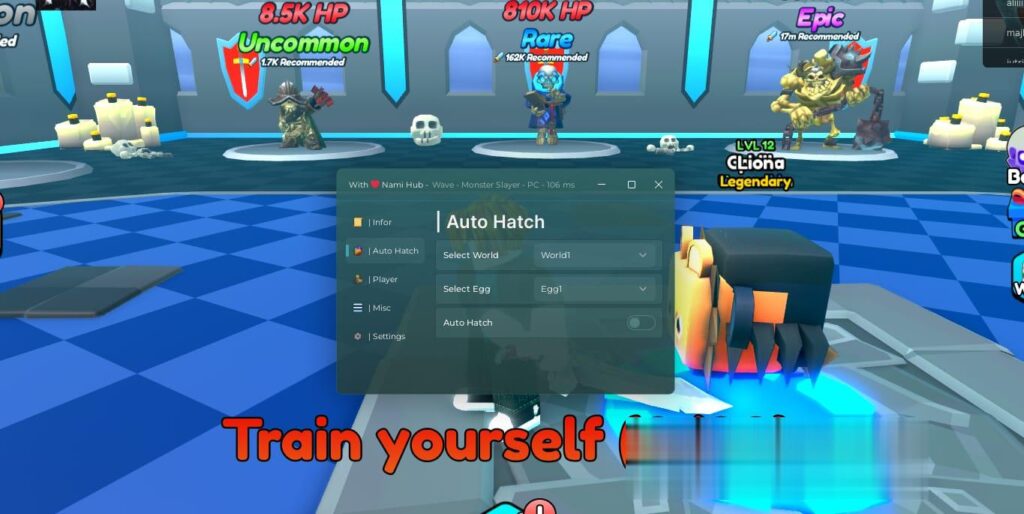 Monster Slayer: Auto Hatch Eggs, Auto Farm