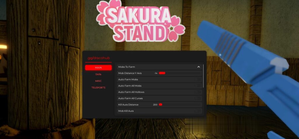 Sakura Stand: Auto Farm All Mobs, Kill Aura, Auto Farm Script