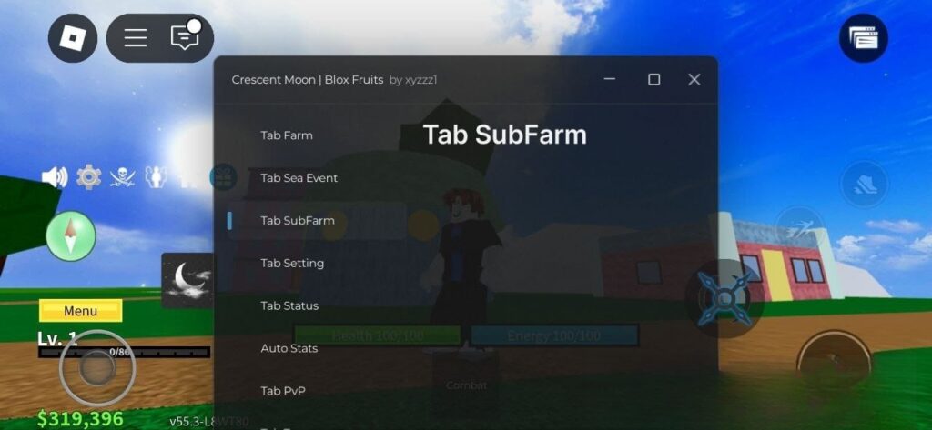 Blox Fruits: Auto Farm, Auto Quest, Teleport