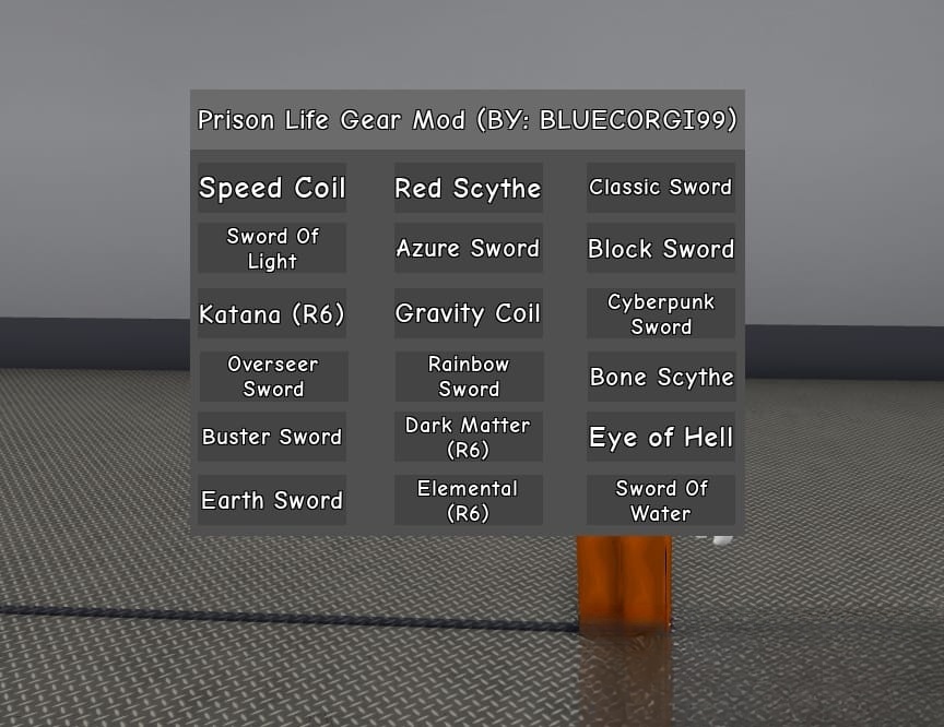 Prison Life: Gear Mod Script