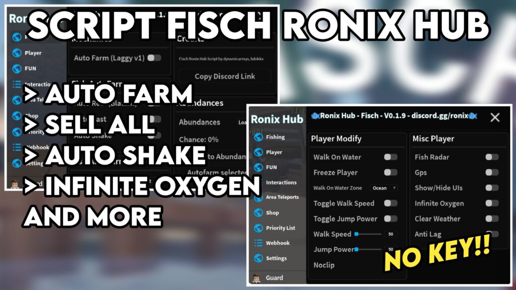 Ronix Hub Fisch Mobile Script