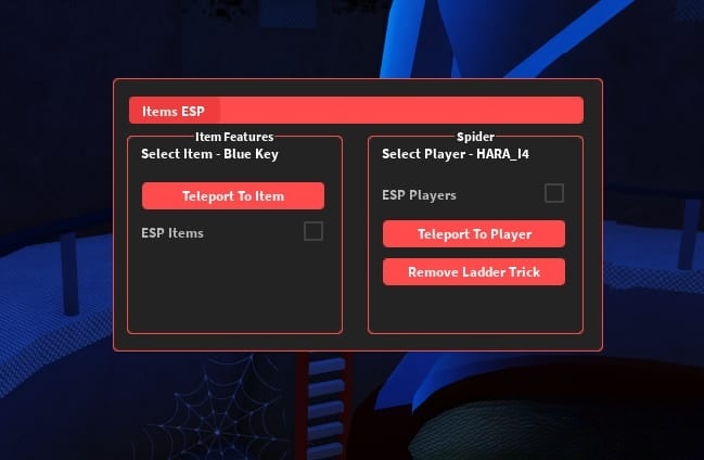 Spider: ESP Items, ESP Players & More
