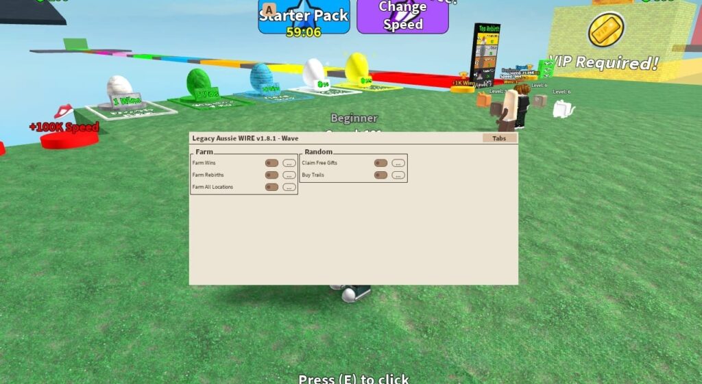 Speed Clicker: Auto Farm, Auto Win, Auto Rebirth