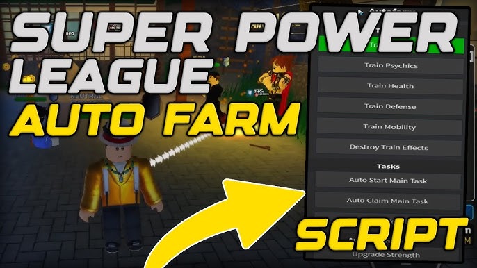 Super Power League: Auto Farm, Auto Train Script