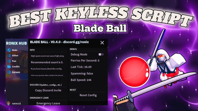 Blade Ball: Auto Parry, Auto Farm, Player Features Script