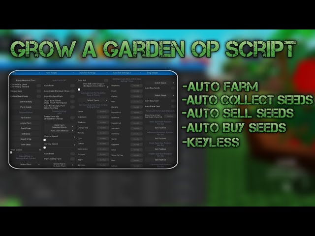 Grow A Garden: Auto Farm, Auto Buy, Auto Sell
