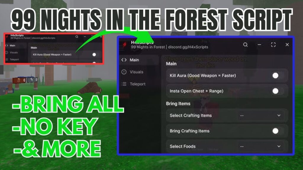 99 Nights in the Forest: Teleport, Esp Script