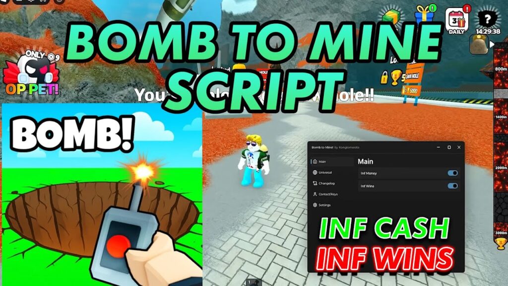 Bomb to Mine!: Infinite Money Script
