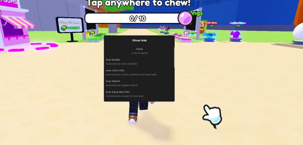 Bubble Gum Jumping!: Auto Click, Auto Rebirth