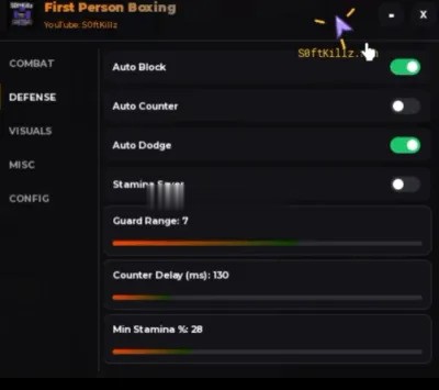 First Person Boxing Script