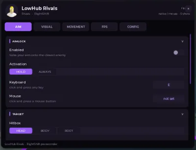 LowHub Rivals Scripts Keyless